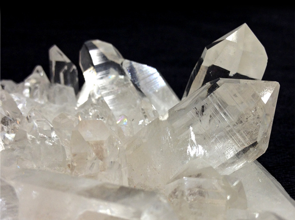 Rock crystal clustar photographic image